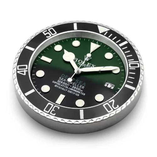 Deepsea Wall Clock | Green & Black Sea-Dweller - immagine 4