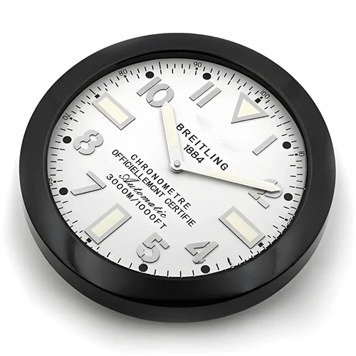 Breitling Wall Clock | Black And White Style - Image 3