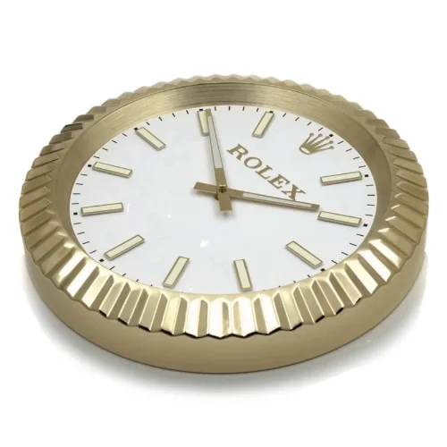 Presidential Date-Just Wall Clock | Golden Style Luminous Dial - Image 3