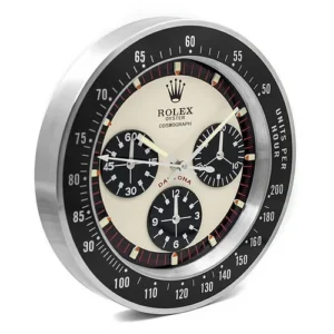 Daytona Paul Newman Wall Clock | Black Logo