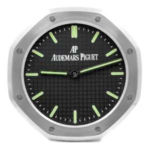 Royal Oak Sliver & Green Wall Clock