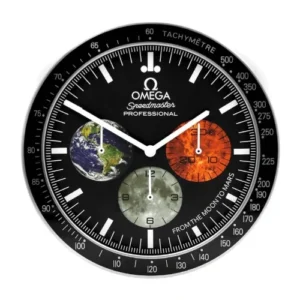 Speedmaster Moonwatch Moon & Mars Wall Clock