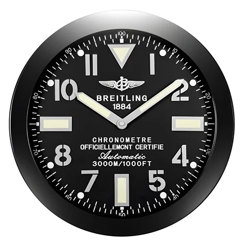 Breitling Wall Clock | All Black Style - Image 2