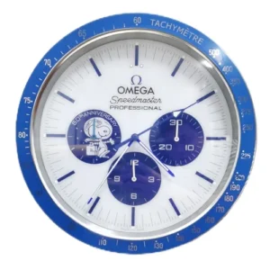 Snoopy Speedmaster Wall Clock | Blue And White