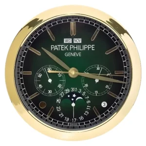 Patek Philippe Wall Clock | Complications Gold and Green