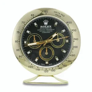 Daytona Desk Clock | Gold And Black