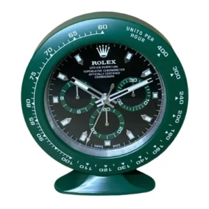 Daytona Desk Clock | Green And Black