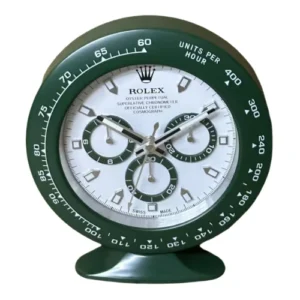 Daytona Desk Clock | Green And White