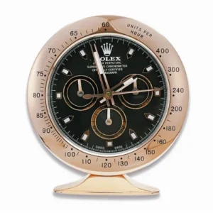 Daytona Desk Clock | Rose Gold And Black