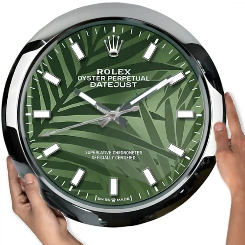 Oyster Perpetual Wall Clock | Green Palm Style - Bildo 3