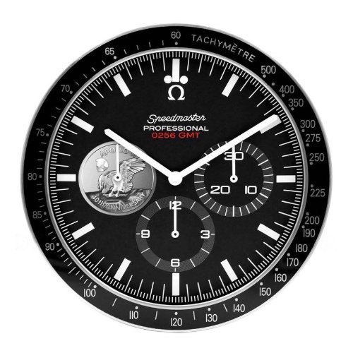 Speedmaster Wall clock | 40th Anniversary Silver