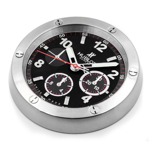 Big Bang Wall Clock | Silver & Black - Image 2