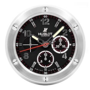 Big Bang Wall Clock | Silver & Black