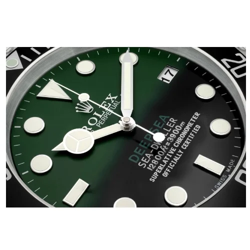 Deepsea Wall Clock | Green & Black Sea-Dweller - immagine 5